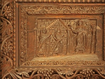 Tafel von der Tür aus dem 5. Jahrhundert: Die heiligen Frauen am leeren Grab von Unknown